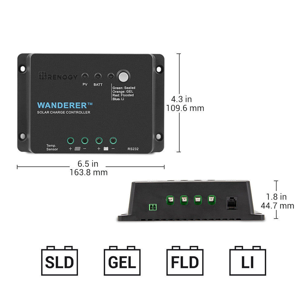 Wanderer Li 30A PWM Charge Controller