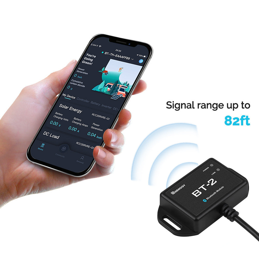 BT-2 Bluetooth Module for Renogy Products w/ RS485 Port