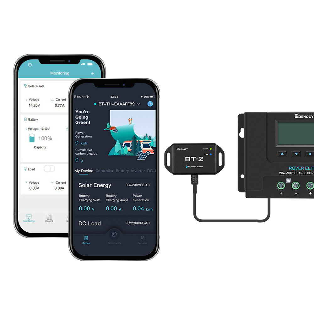 BT-2 Bluetooth Module for Renogy Products w/ RS485 Port