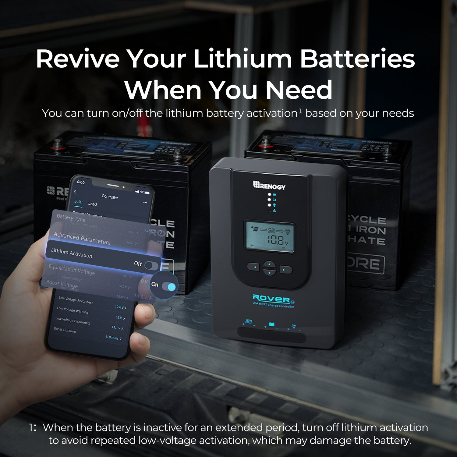 Rover Li 20 Amp MPPT Solar Charge Controller