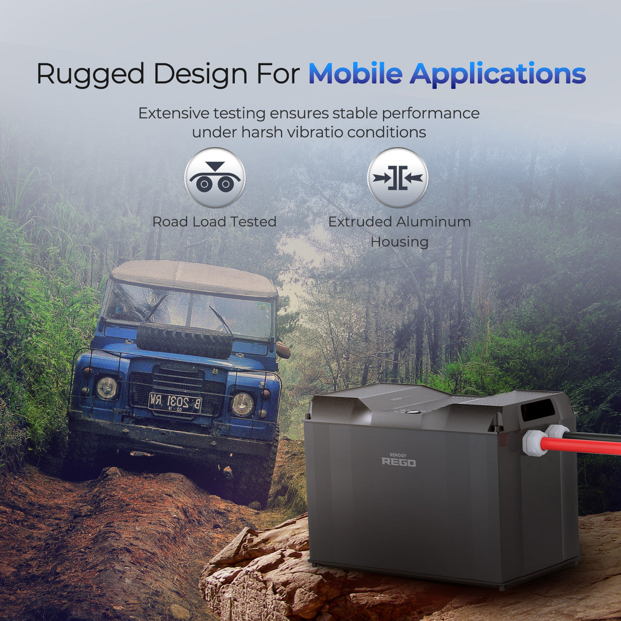 REGO 12V 400Ah Lithium Iron Phosphate Battery