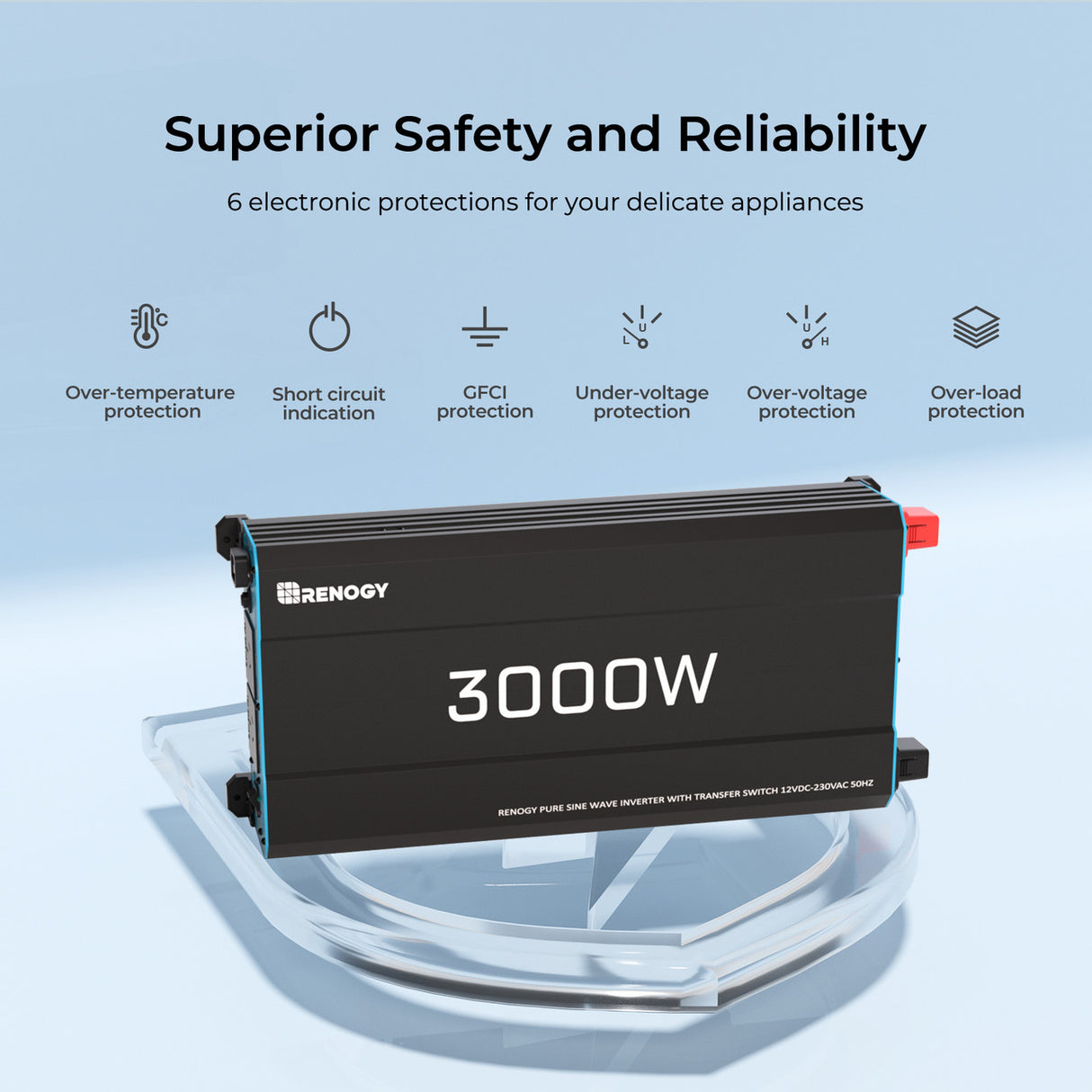 3000W 12V Solar Inverter Pure Sine Wave