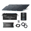 4Kwh Portable Home Backup System 800W portable solar panel 12V 300Ah Lithium Battery 2000W pure sine wave invterter