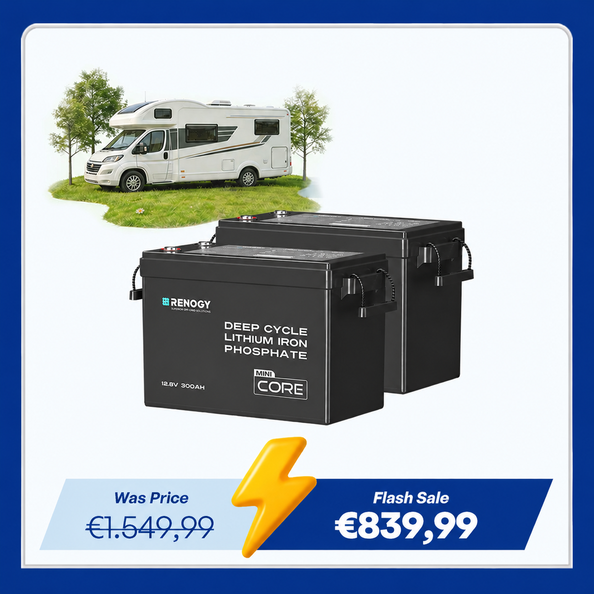 Core Mini - 12V 300Ah LiFePO4 Battery w/ Low-Temperature Protection