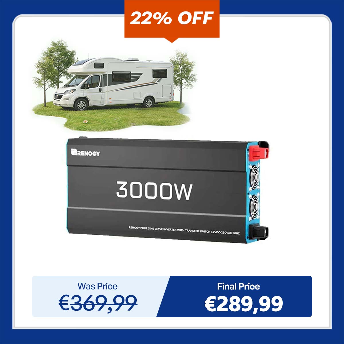 12V Inverter pure sine wave 3000W / 2000W / 1000W