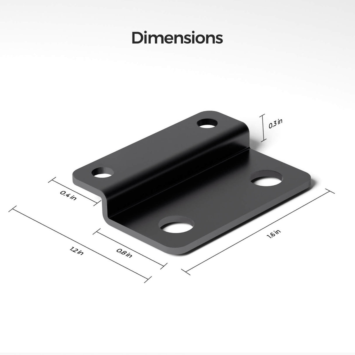 Renogy Mounting Brackets for 12V 200Ah Pro LiFePO4 Batteries (Set of 4)