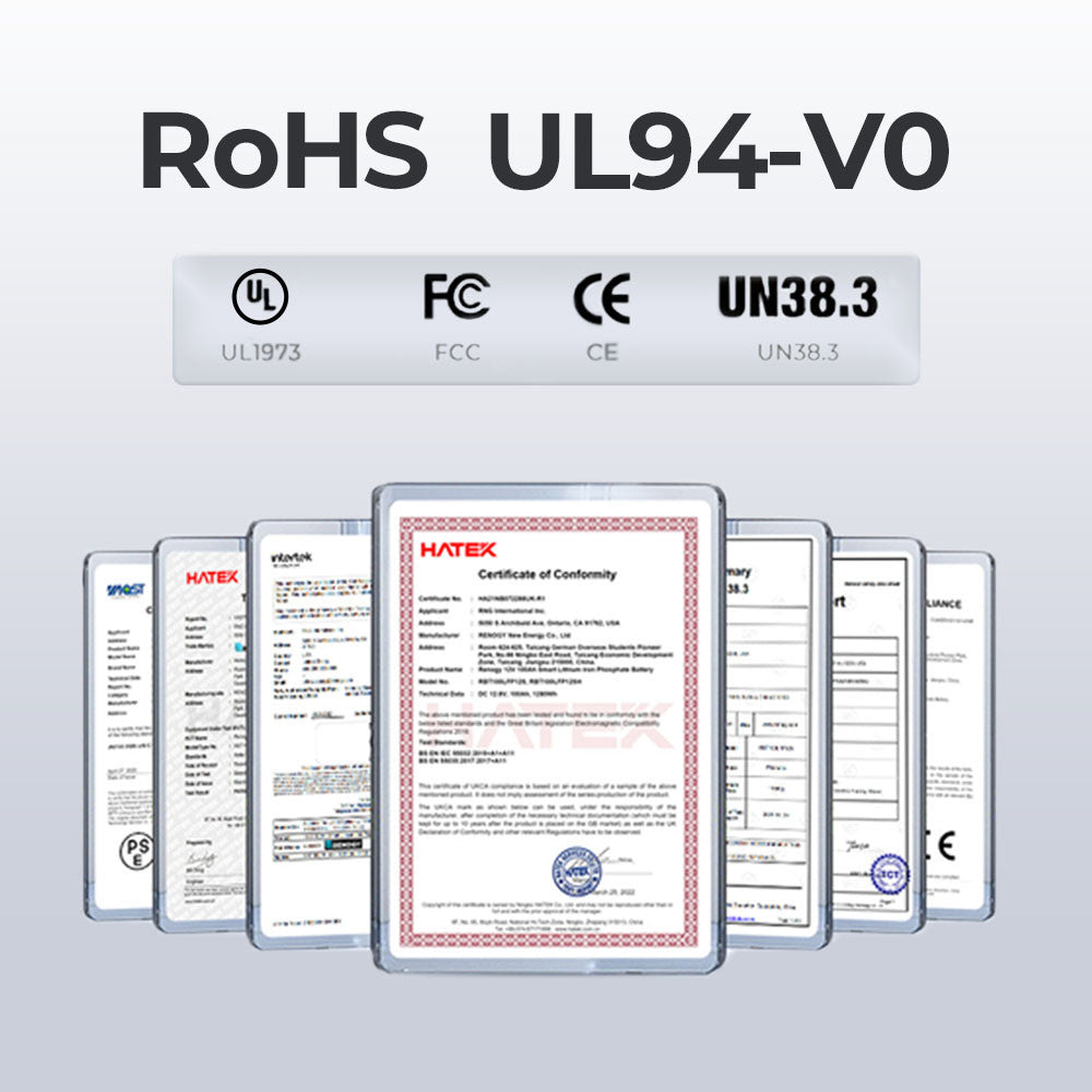 12V 100Ah Pro Deep Cycle Lithium Iron Phosphate Battery self-heating w/Bluetooth