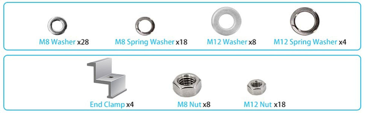 Single Side 27.4in Pole Mount Support For Solar Panel