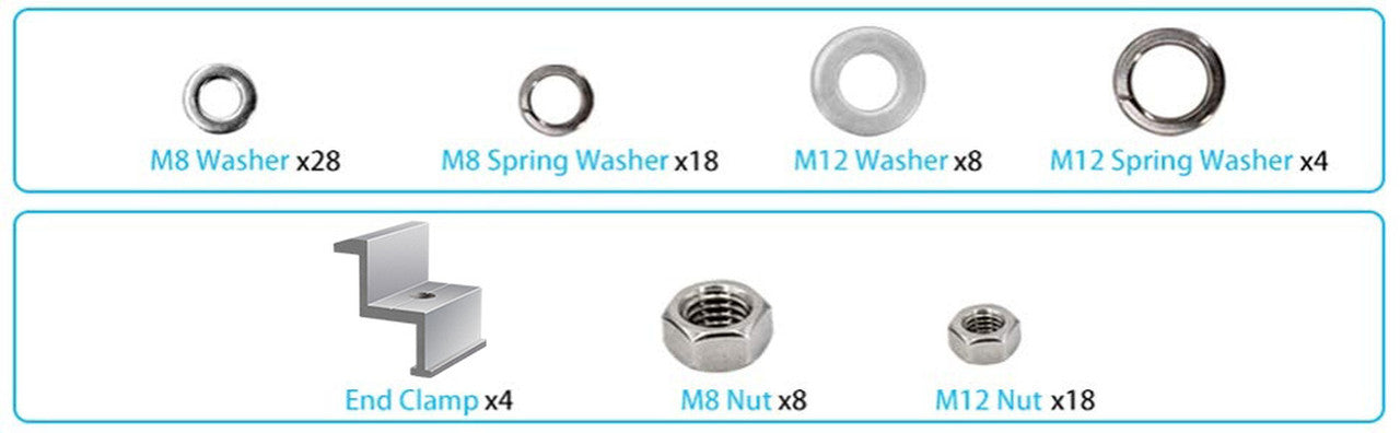 Single Side 27.4in Pole Mount Support For Solar Panel