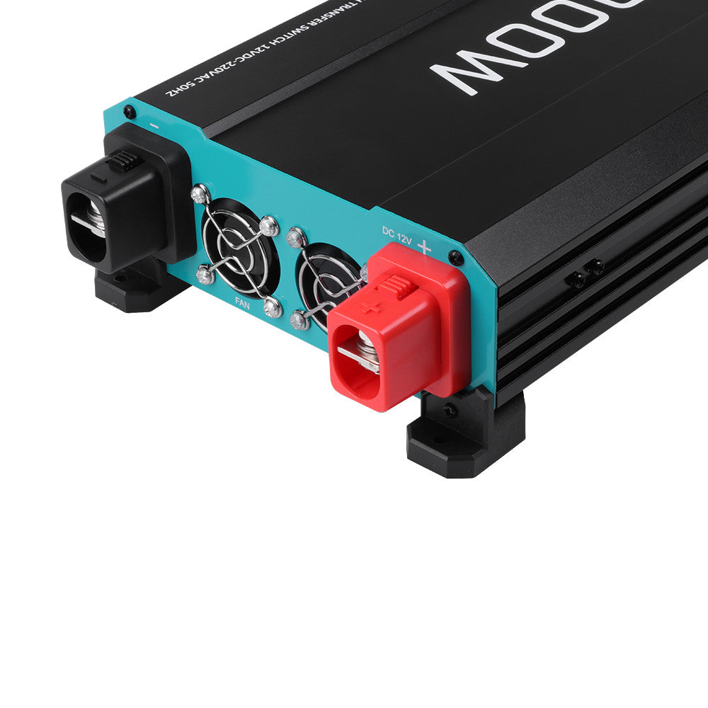 1000W 12V Solar Inverter Pure Sine Wave DC to AC for Camper Van Motorhome Off-Grid