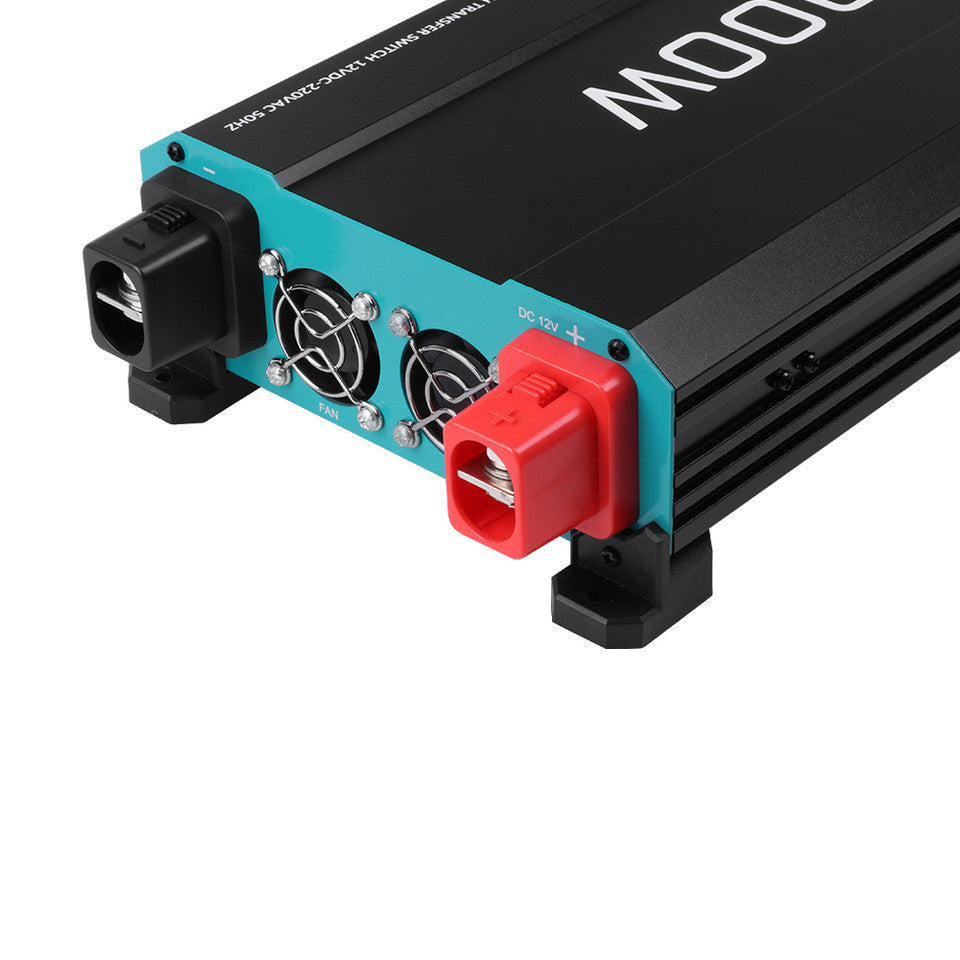 Open Box - 1000W 12V Solar Inverter Pure Sine Wave DC to AC for Camper Van Motorhome Off-Grid