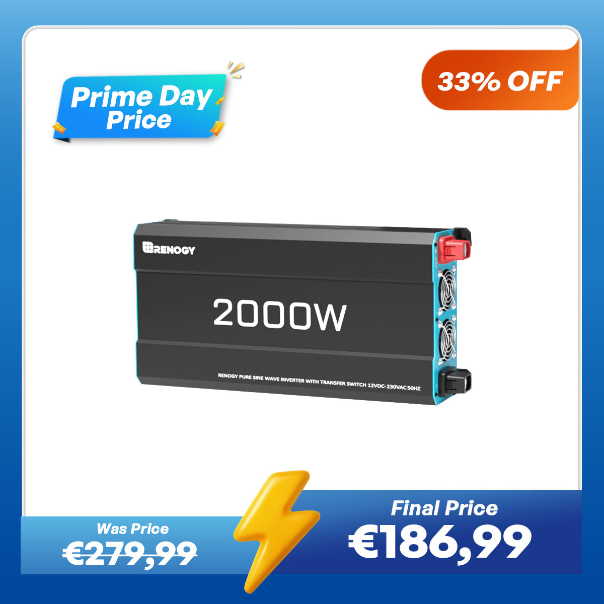 12V 3000W Inverter Pure Sine Wave