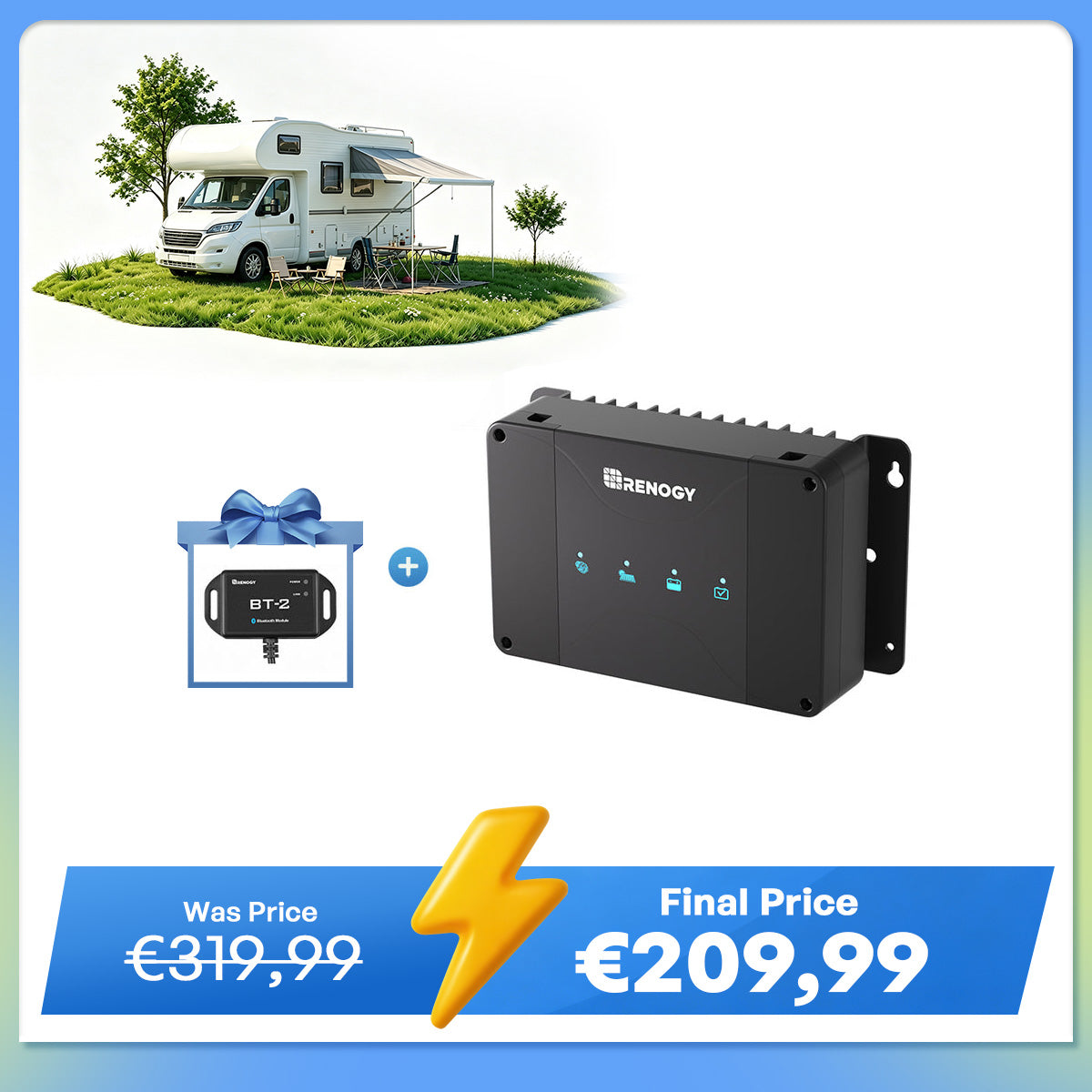 12V 50A DC-DC Battery Charger with MPPT