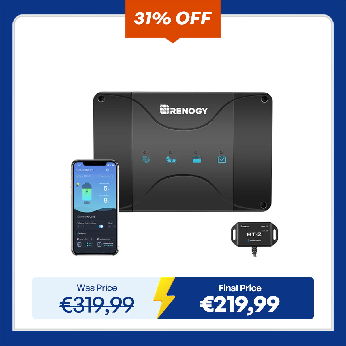 12V DC-DC Battery Charger with MPPT-50A/30A