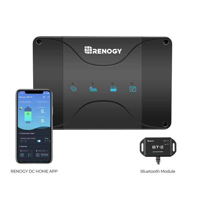 Chargeur de batterie 12 V 50 A CC à CC avec MPPT pour batteries LiFePO4, plomb-acide, SLA, gel et AGM
