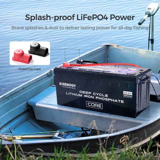 24V 100Ah lithium LiFePo4 battery with self-heating