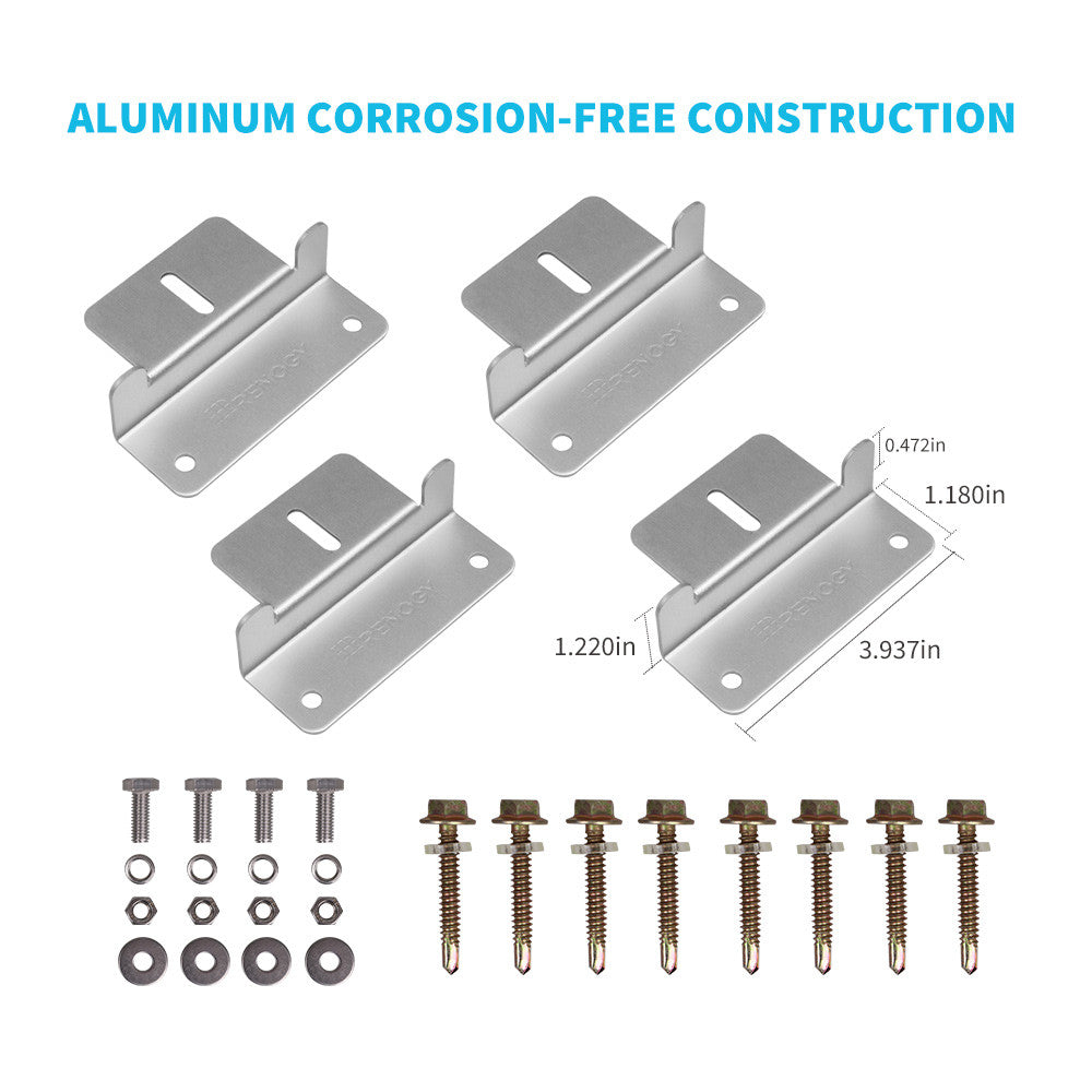 Wiring and Mounting Kit For Single Solar Panel Setup
