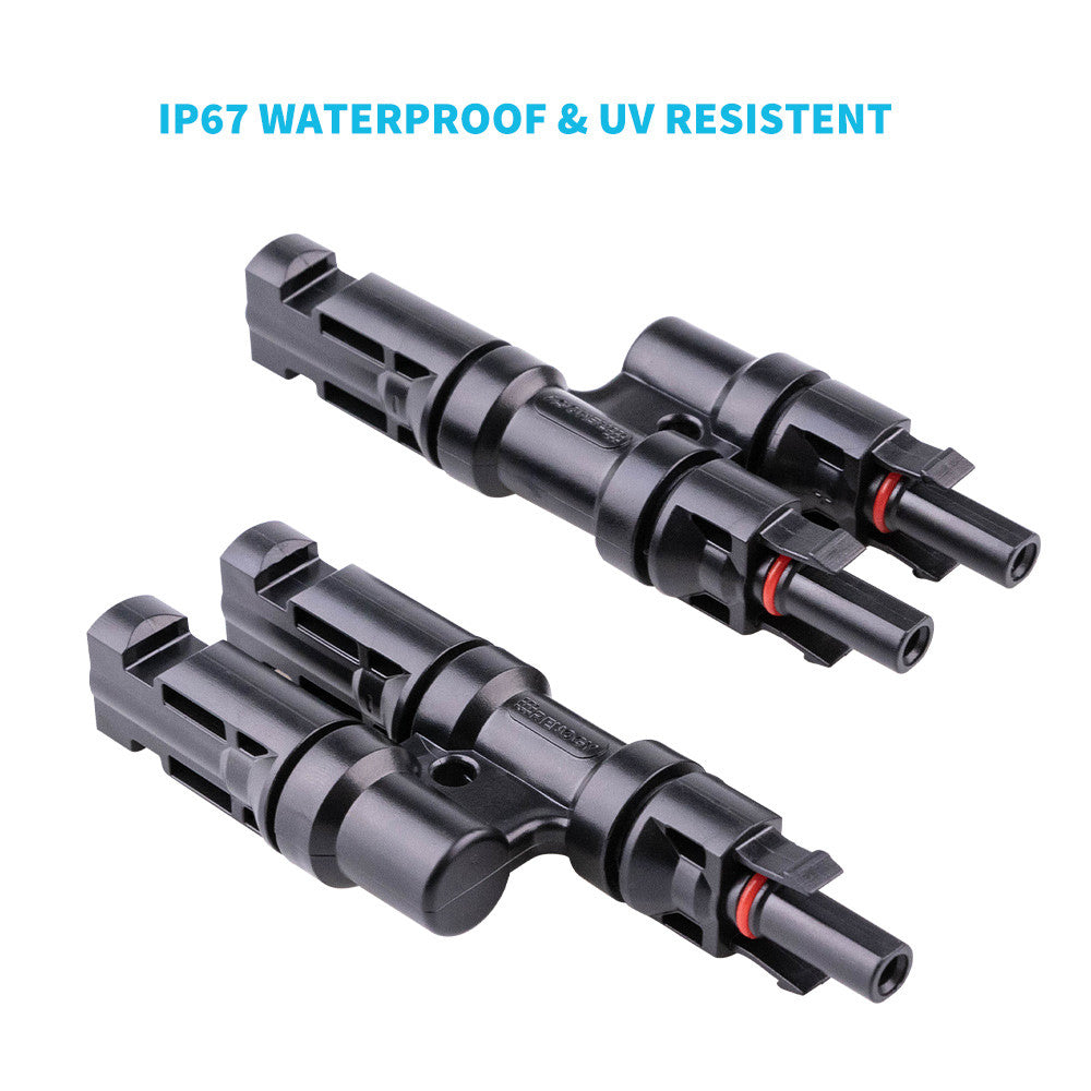 Wiring and Mounting Kit For Three Solar Panels Setup