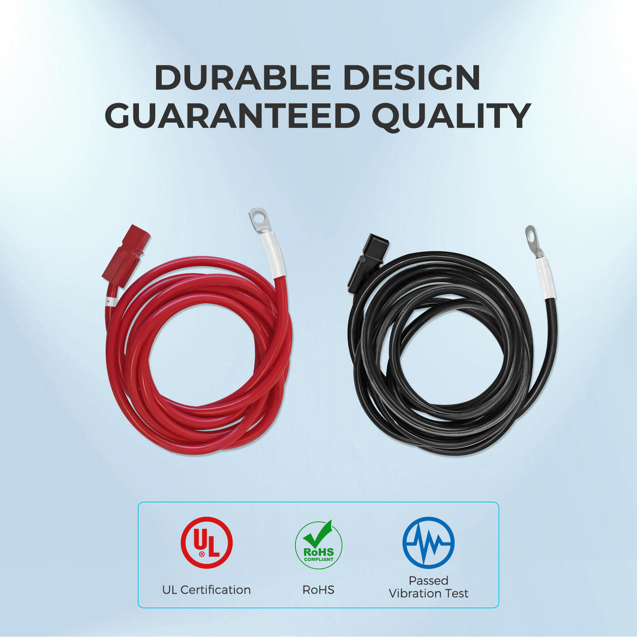 Renogy 10FT 6AWG Anderson Adapter Cable(Anderson PP75 - Ring Lug)