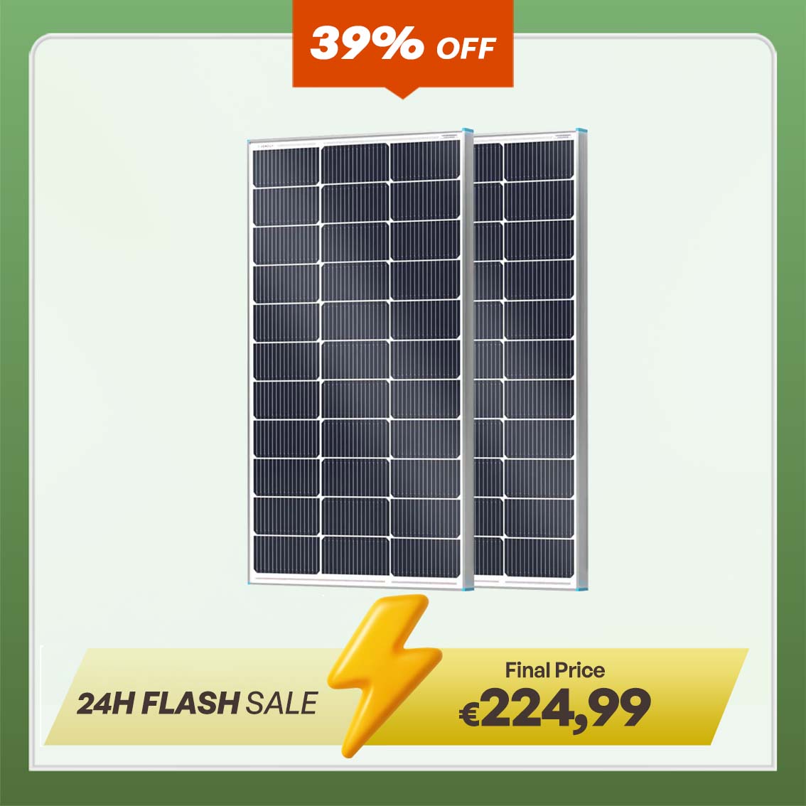 N-Type 16BB Rigid Solar Panel 200W/175W/100W