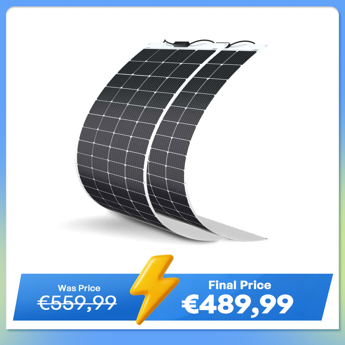 200 Watt 12 Volt Flexible Monocrystalline Solar Panel