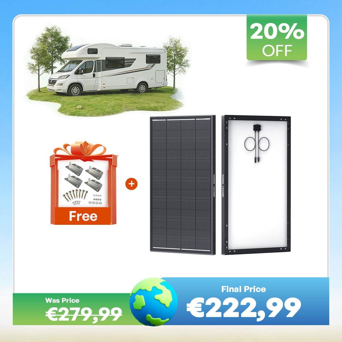 ShadowFlux 12V Solar Panel Anti-Shadow 200W / 120W