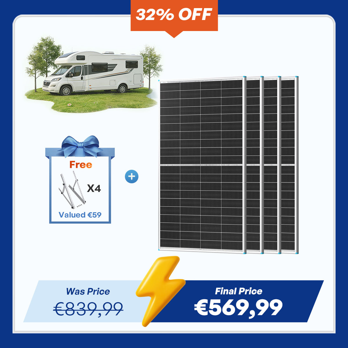 200W N-Type Bifacial Solar Panel