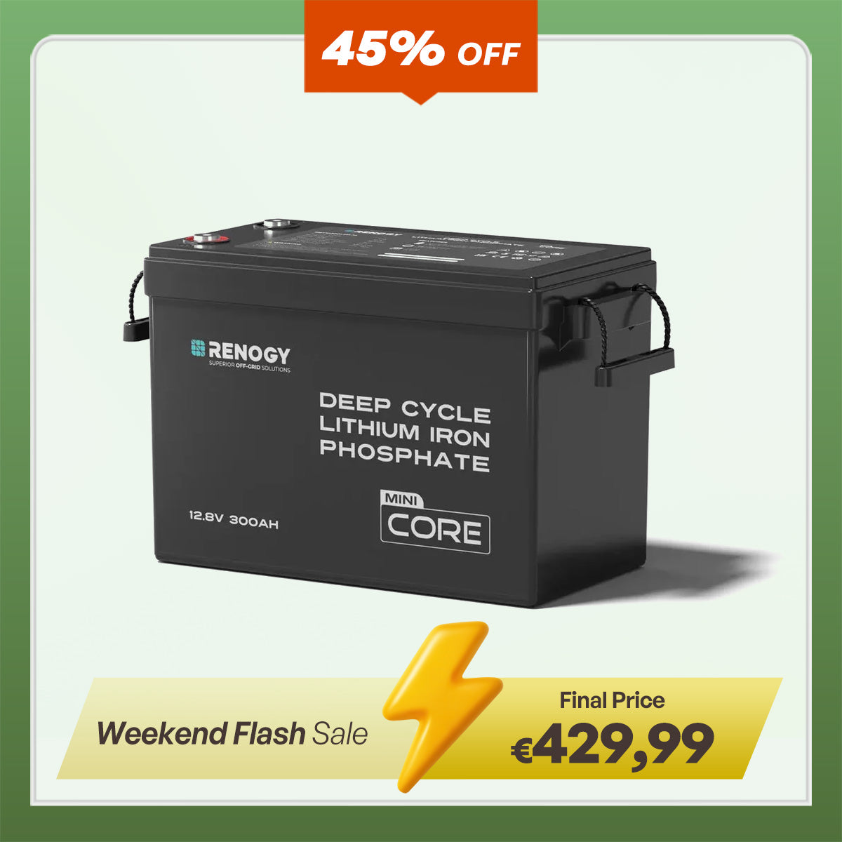 Core Mini - LiFePO4 12V Lithium Battery 300AH / 200AH / 100AH