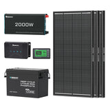 3,84kWh Caravan Power Kit| 2000W Inverter, 50A Battery Charger
