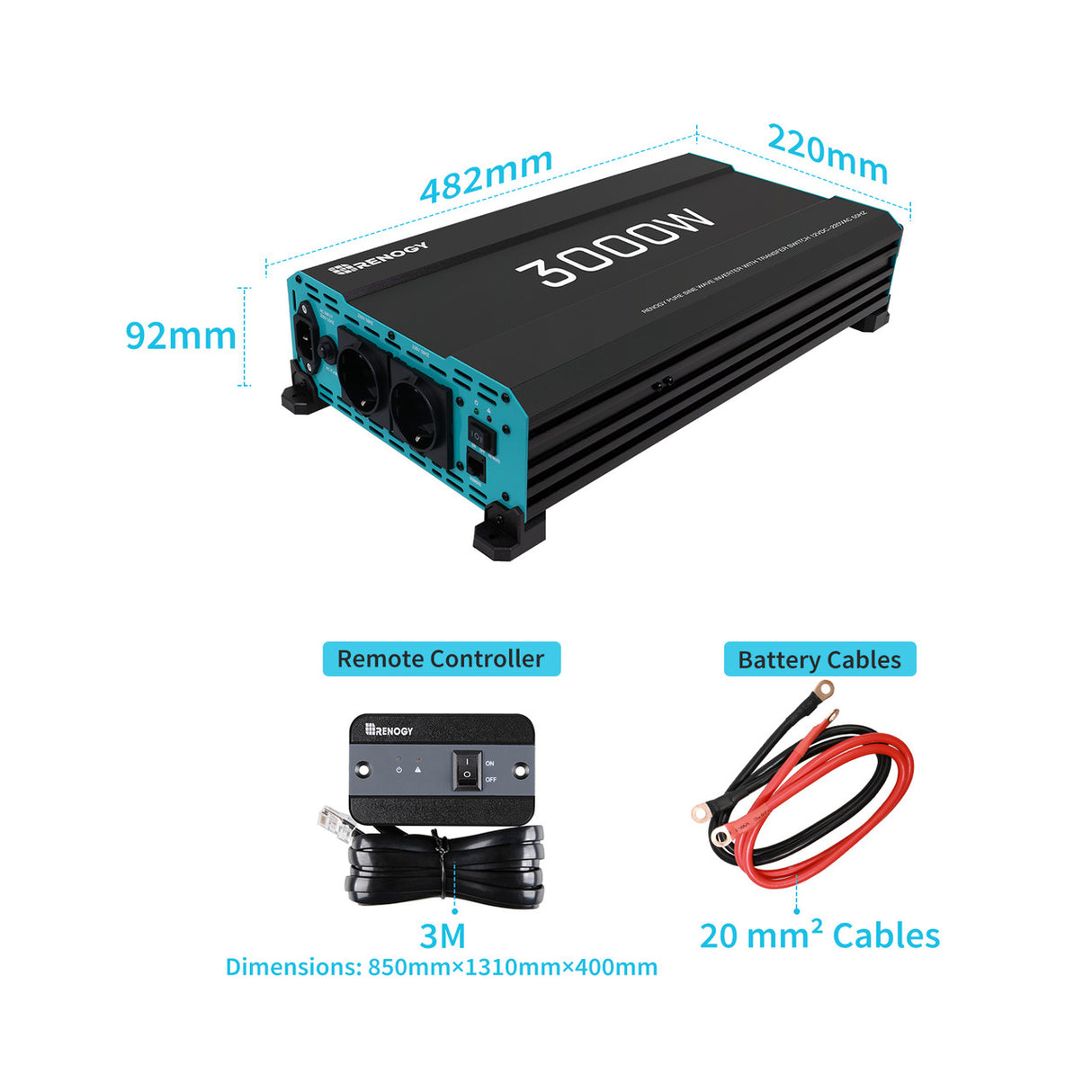 3000W 12V Solar Inverter Pure Sine Wave