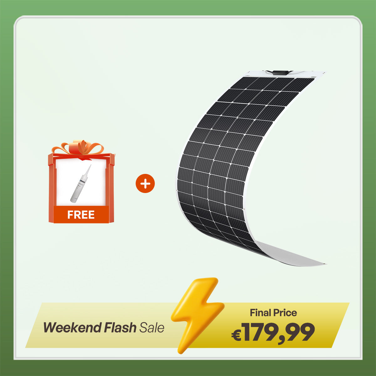 200 Watt 12 Volt Flexible Monocrystalline Solar Panel