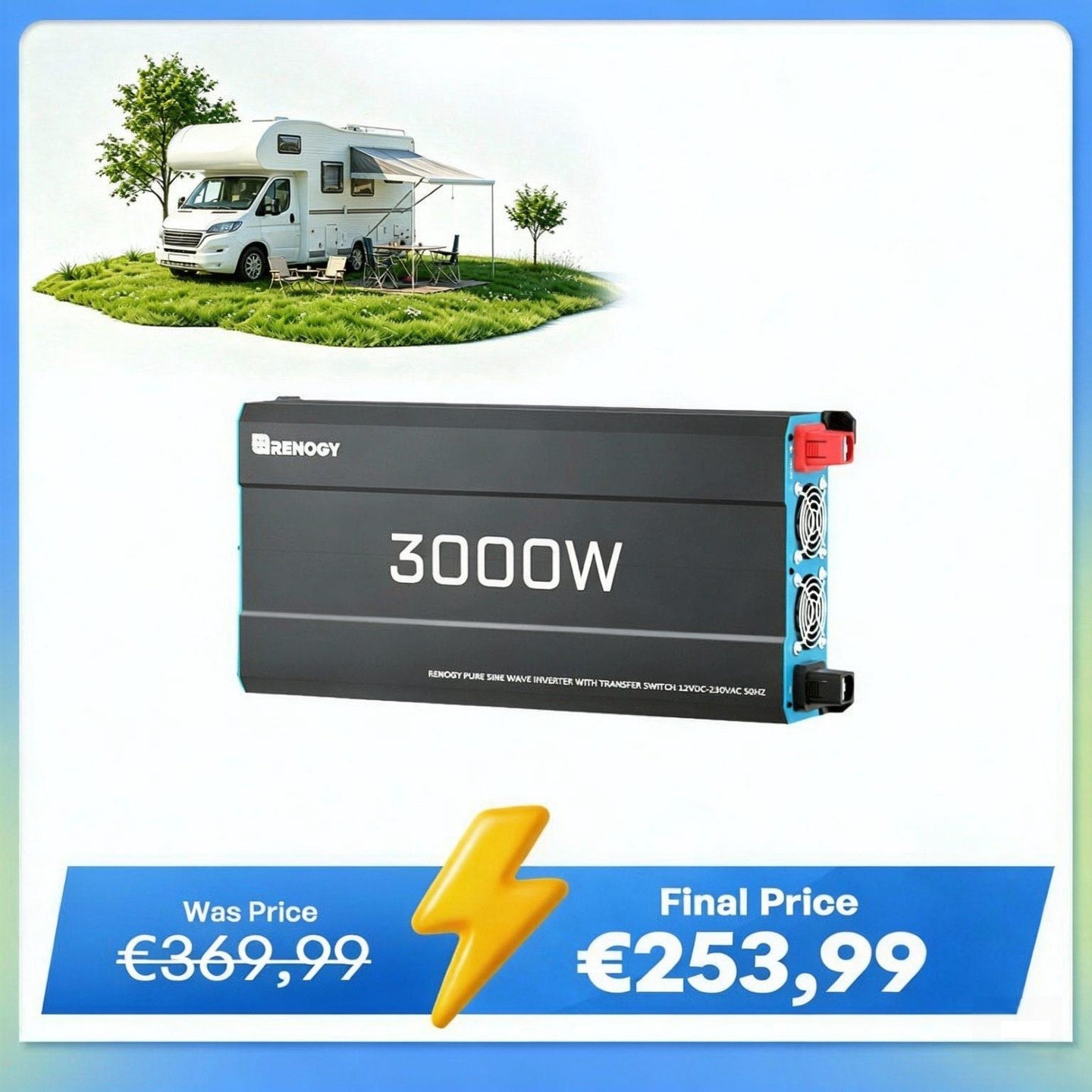 12V 3000W Inverter Pure Sine Wave