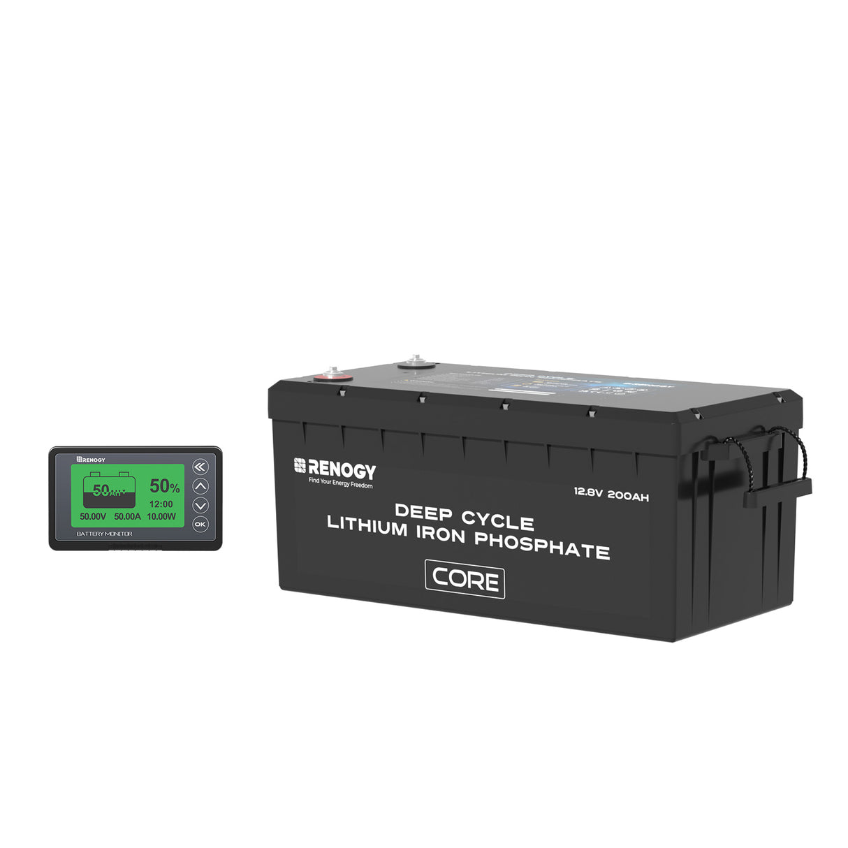 Core Basic 12V 200Ah Lithium Battery LiFePO4 with 5000 Deep Cycles