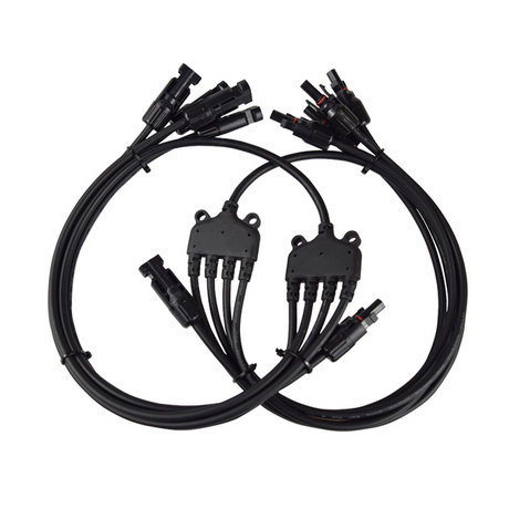 4 to 1 Solar Y Branch Connectors MFFFF  + FMMMM Pair
