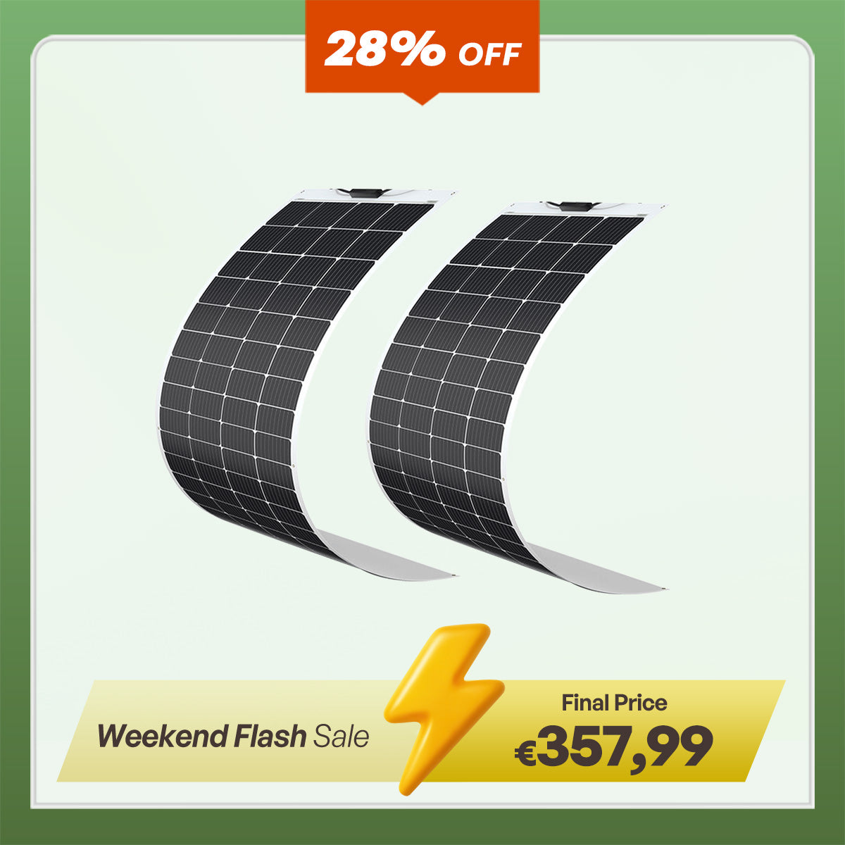 200 Watt 12 Volt Flexible Monocrystalline Solar Panel