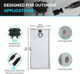 Open Box - 200 W 12 Volt Solar Starter Kit w/ MPPT Charge Controller
