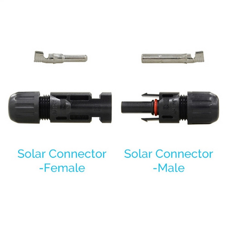 Male/Female Solar Panel Cable Connectors (5 Pair)