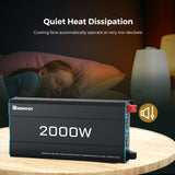 2Kwh Portable Home Backup System 400W Portable Solar Panel 12V 200Ah PRO Lithium Battery 2000W pure sine wave invterter