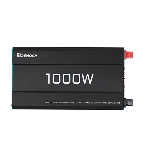 1000W 12V Solar Inverter Pure Sine Wave DC to AC for Camper Van Motorhome Off-Grid