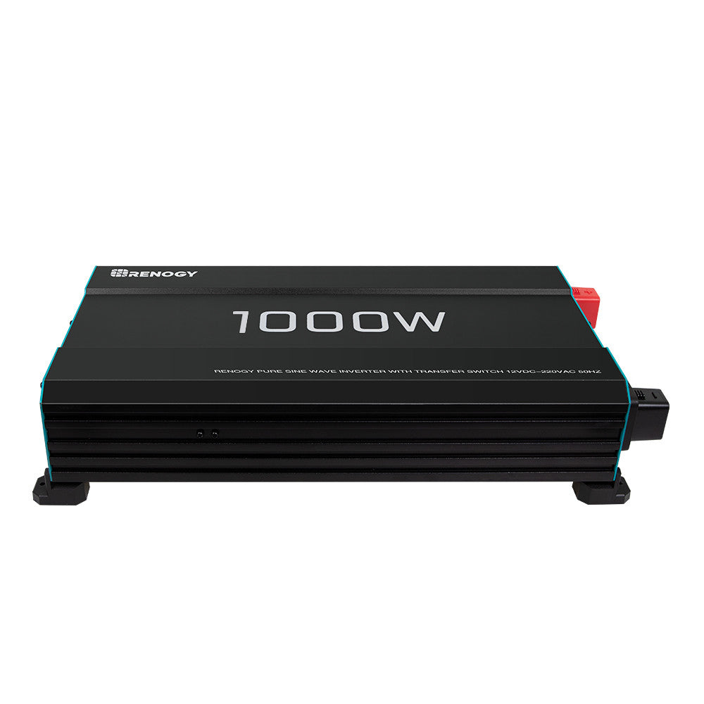 1000W 12V Solar Inverter Pure Sine Wave DC to AC for Camper Van Motorhome Off-Grid