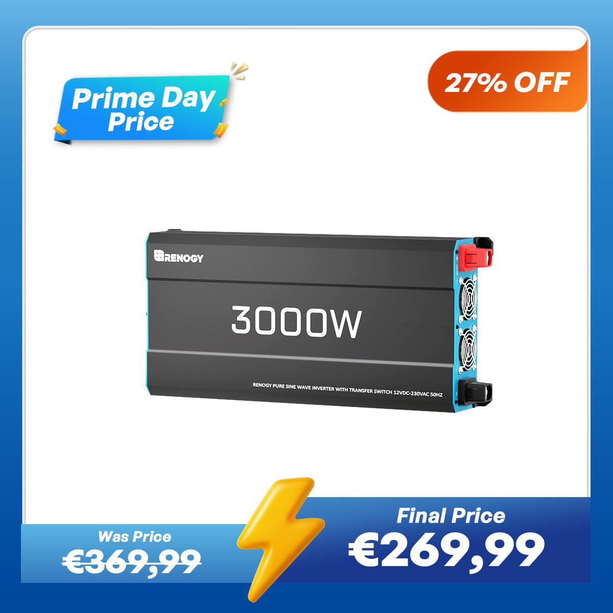 12V 3000W Inverter Pure Sine Wave