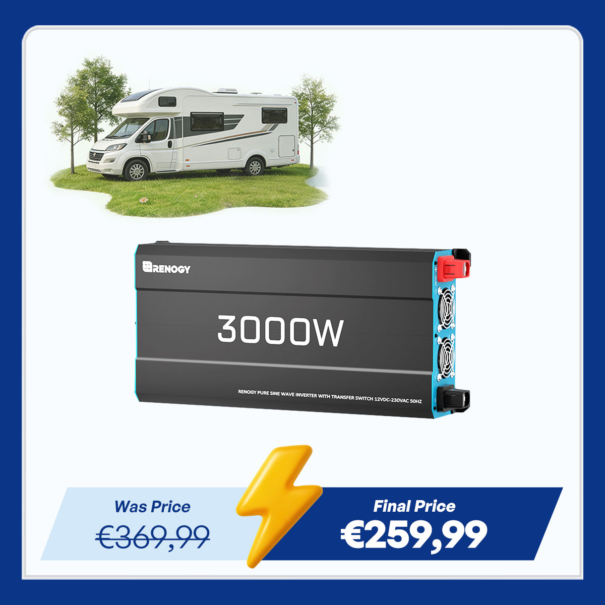 12V 3000W Inverter Pure Sine Wave