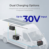 Open Box - 12V 30A Dual Input DC-DC On-Board Battery Charger with MPPT