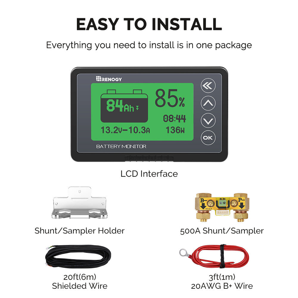 500A Battery Monitor with Shunt | Renogy EU