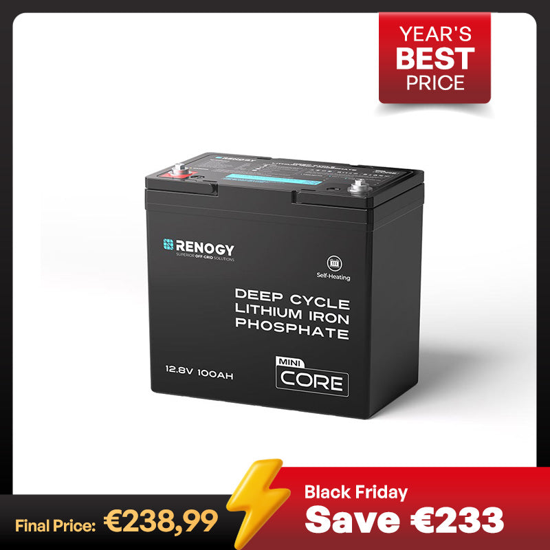 DuoHeat Tech - Core Mini 12V 100Ah Lithium Iron Phosphate Battery