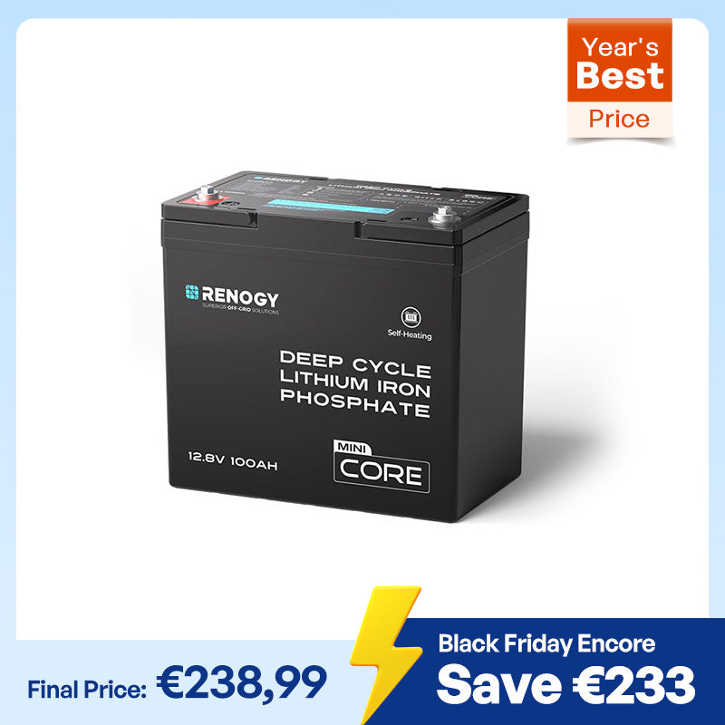DuoHeat Tech - Core Mini 12V 100Ah Lithium Iron Phosphate Battery