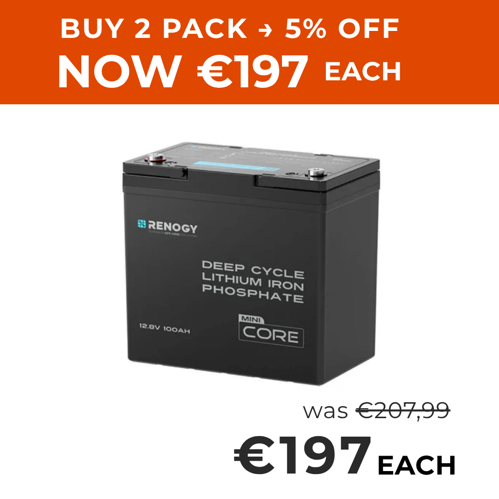 Core Mini - 12.8V 100Ah Lithium Iron Phosphate Battery
