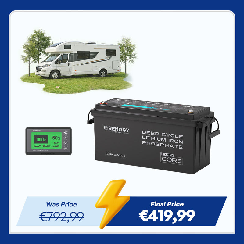 Core - 12V 200Ah Lithium Iron Phosphate Battery w/ Bluetooth