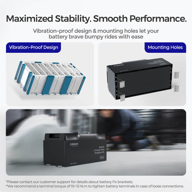 12V 200Ah Pro Smart Lithium Iron Phosphate Battery