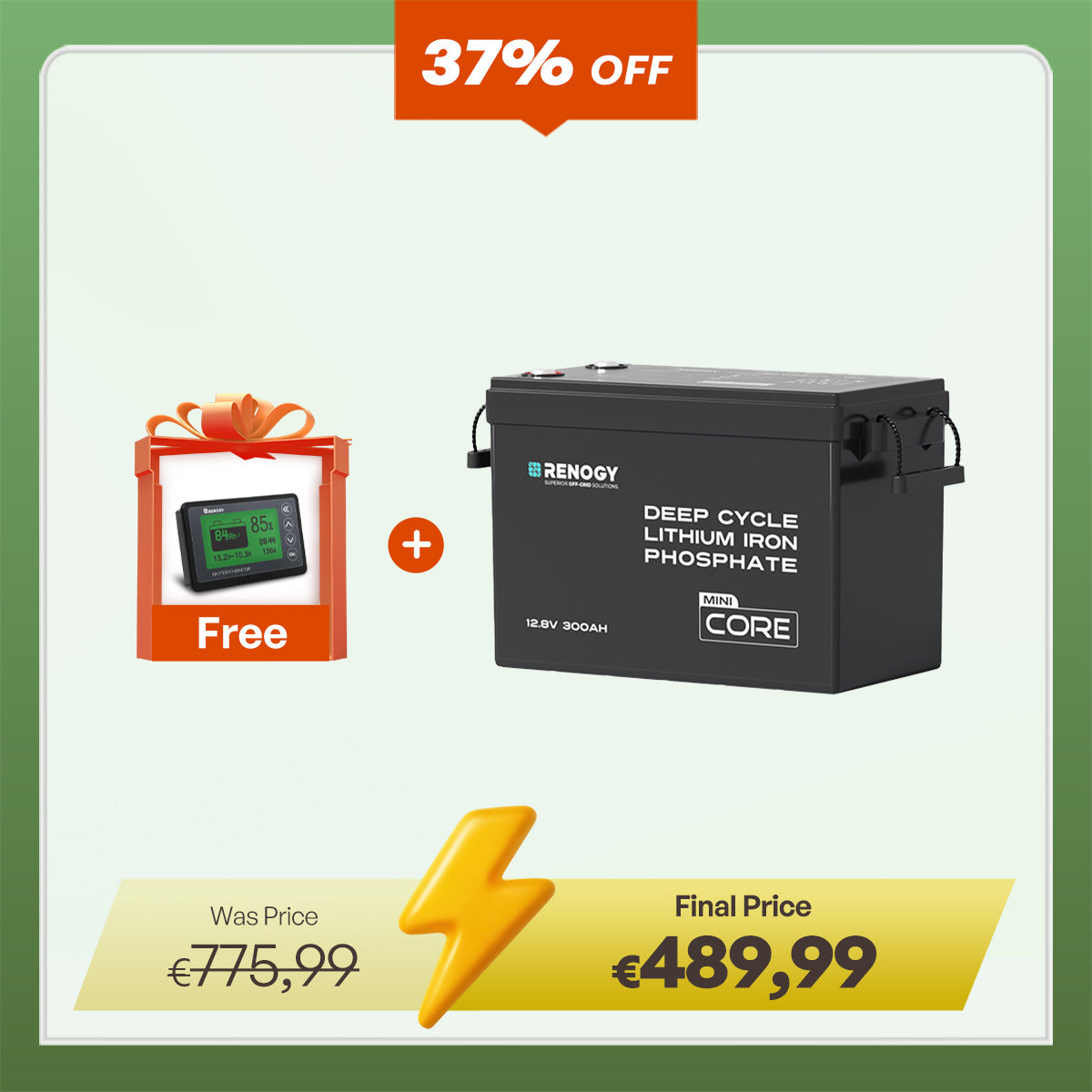 Core Mini - LiFePO4 12V Lithium Battery 300AH / 200AH / 100AH